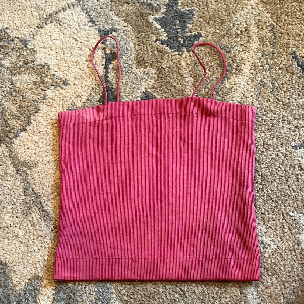 American Eagle Outfitters Pink Crop Top